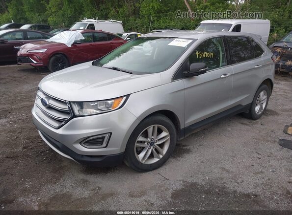 2FMPK3J9XHBC32070 2017 FORD EDGE Silver Առջևի ձախ երեք քառորդ տեսարան