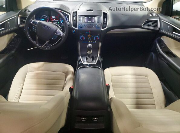 2FMPK3J9XJBB88772 2018 FORD EDGE Белый Вид панели приборов