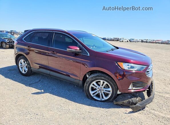 2FMPK3J9XLBA08287 2020 FORD EDGE Бордовый Передняя правая четверть