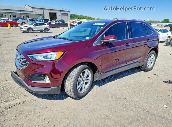 2FMPK3J9XLBA08287 2020 FORD EDGE Бордовый Передняя левая четверть