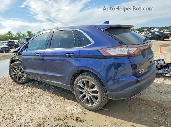 2FMPK3K80GBB77892 2016 FORD EDGE Blue Trasero izquierdo