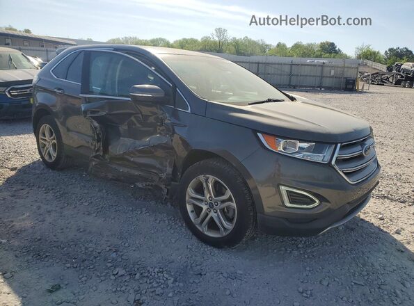 2FMPK3K80JBC62402 2018 FORD EDGE Серый Передняя правая четверть
