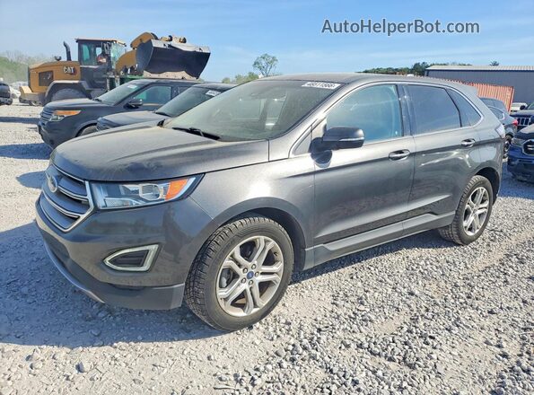 2FMPK3K80JBC62402 2018 FORD EDGE Серый Передняя левая четверть
