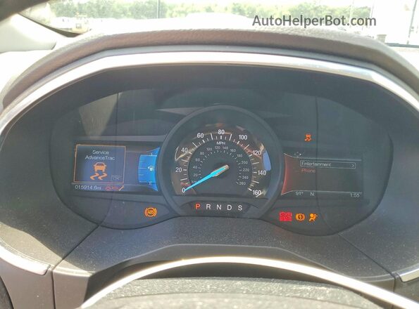 2FMPK3K82GBB92197 2016 FORD EDGE Silver Widok zestawu wskaźników