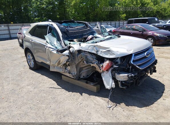 2FMPK3K82JBB48708 2018 FORD EDGE Gold Delantero derecho