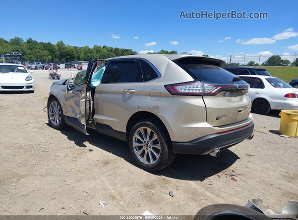 2FMPK3K82JBB48708 2018 FORD EDGE Gold Trasero izquierdo