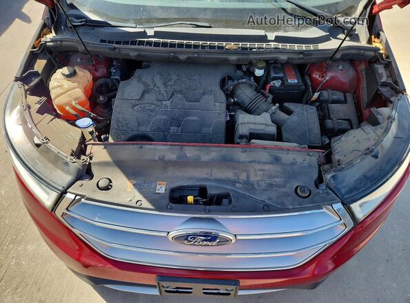 2FMPK3K82JBB72054 2018 FORD EDGE Красный Вид подкапотного пространства