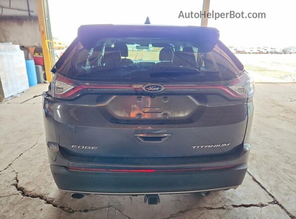 2FMPK3K83JBB15331 2018 FORD EDGE Gray Widok z tyłu