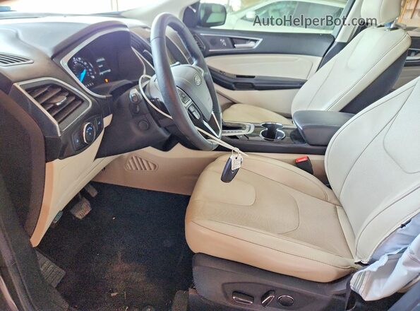 2FMPK3K83JBB15331 2018 FORD EDGE Gray Widok wnętrza z przodu
