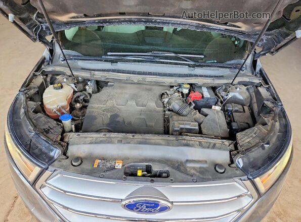 2FMPK3K83JBB15331 2018 FORD EDGE Gray Widok komory silnika