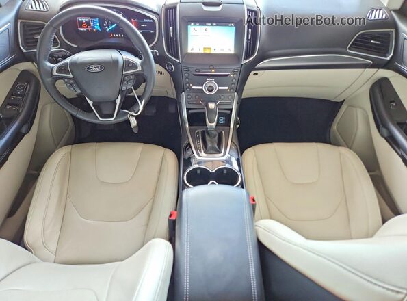 2FMPK3K83JBB15331 2018 FORD EDGE Gray Widok deski rozdzielczej