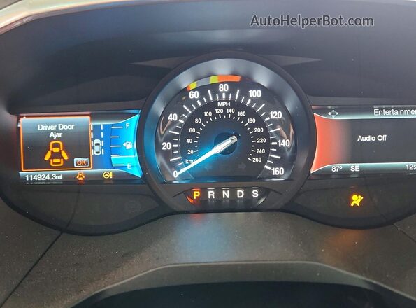 2FMPK3K83JBB15331 2018 FORD EDGE Gray Widok zestawu wskaźników