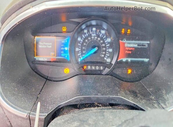 2FMPK3K86HBC63189 2017 FORD EDGE Черный Вид щитка приборов