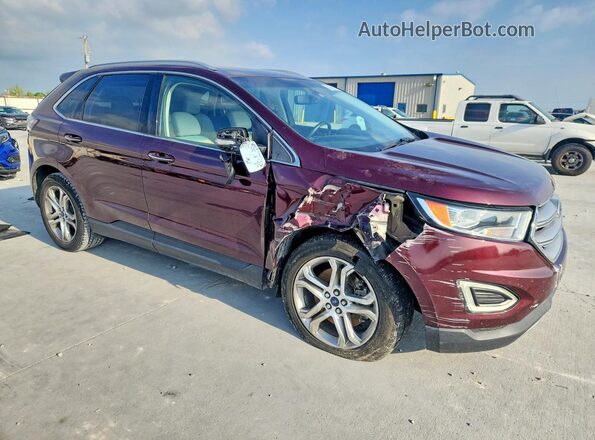 2FMPK3K88HBB03802 2017 FORD EDGE Burgundy Przód prawy