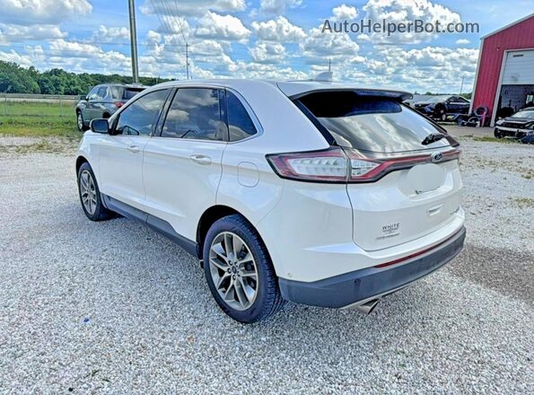 2FMPK3K90JBB48344 2018 FORD EDGE Белый Задняя правая четверть