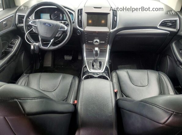 2FMPK3K91JBB42794 2018 FORD EDGE Silver Widok deski rozdzielczej