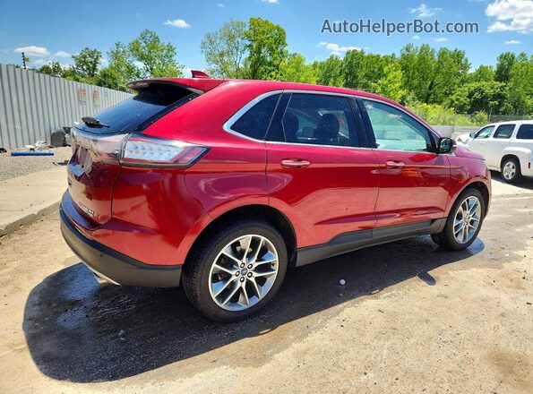 2FMPK3K91JBC30339 2018 FORD EDGE Коричневый Задняя правая четверть