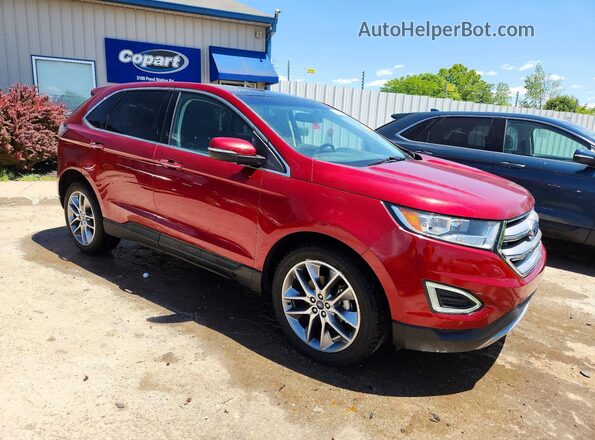 2FMPK3K91JBC30339 2018 FORD EDGE Коричневый Передняя правая четверть
