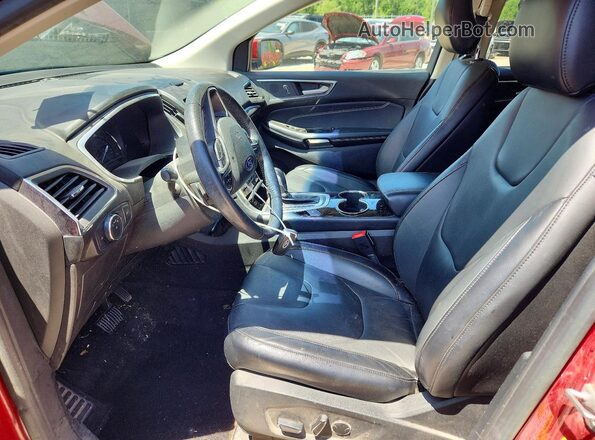 2FMPK3K91JBC30339 2018 FORD EDGE Коричневый Вид салона спереди