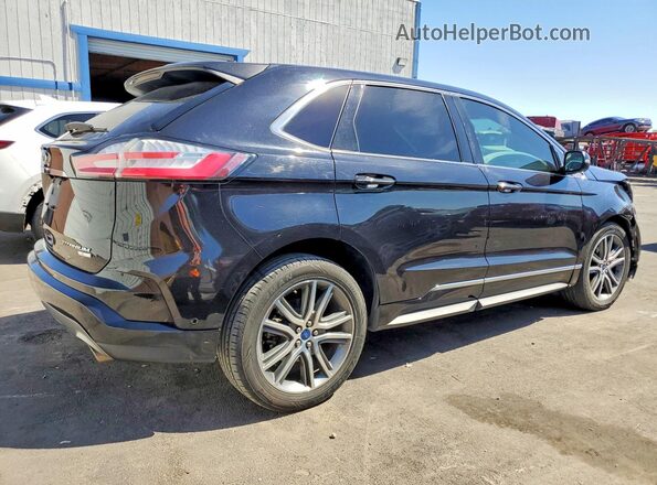2FMPK3K91KBC21514 2019 FORD EDGE Black Rear right