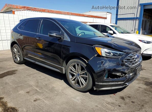 2FMPK3K91KBC21514 2019 FORD EDGE Black Front right