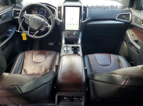 2FMPK3K92MBA09322 2021 FORD EDGE Белый Вид панели приборов
