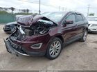 2018 Ford Edge Titanium Maroon vin: 2FMPK3K94JBC06505