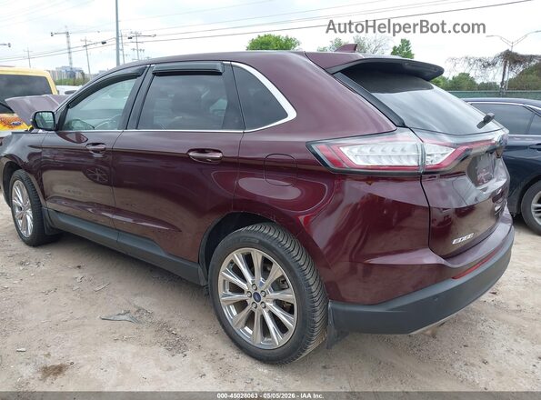 2FMPK3K94JBC06505 2018 FORD EDGE Maroon Հետևի ձախ