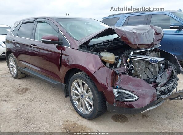2FMPK3K94JBC06505 2018 FORD EDGE Maroon Առջևի աջ