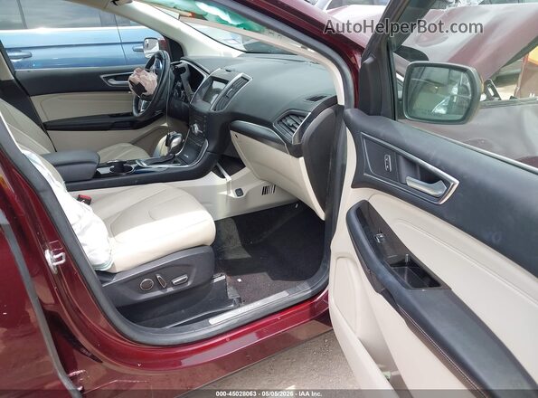 2FMPK3K94JBC06505 2018 FORD EDGE Maroon Սալոնի դիմացի տեսք
