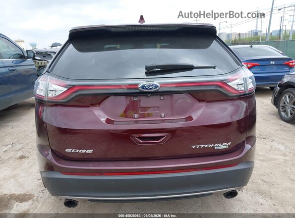 2FMPK3K94JBC06505 2018 FORD EDGE Maroon 
