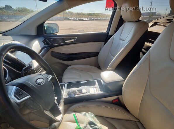 2FMPK3K94KBB27708 2019 FORD EDGE Синий Вид панели приборов