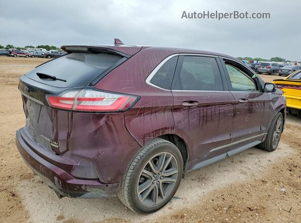 2FMPK3K94KBC72571 2019 FORD EDGE Бордовый Задняя правая четверть