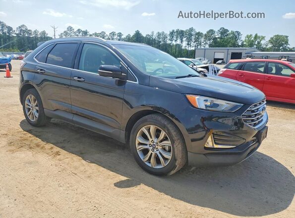 2FMPK3K95KBB19195 2019 FORD EDGE Black Передня права чверть