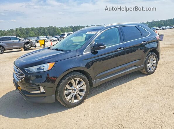 2FMPK3K95KBB19195 2019 FORD EDGE Black Передня ліва чверть