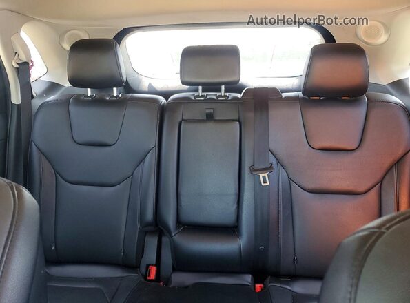 2FMPK3K95KBB19195 2019 FORD EDGE Black Вид задніх сидінь