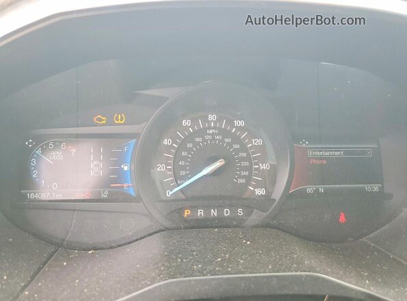 2FMPK3K95KBB85455 2019 FORD EDGE Белый Вид щитка приборов
