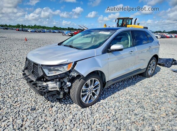 2FMPK3K96JBB36330 2018 FORD EDGE Серебряный Передняя левая четверть