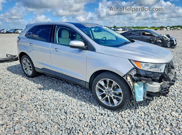 2FMPK3K96JBB36330 2018 FORD EDGE Серебряный Передняя правая четверть