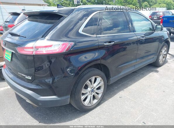2FMPK3K96KBB22669 2019 FORD EDGE Черный Задняя правая четверть