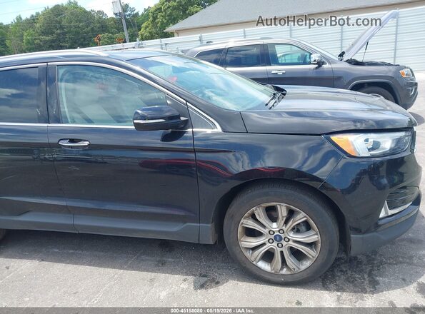2FMPK3K96KBB22669 2019 FORD EDGE Черный Вид задней части салона