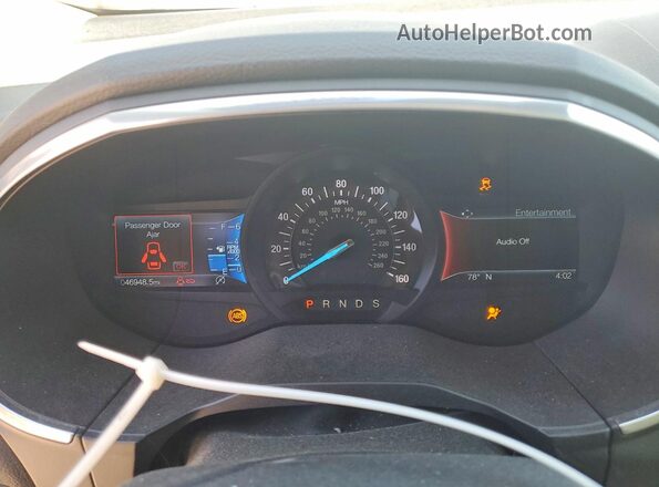 2FMPK3K96KBB49063 2019 FORD EDGE Серый Вид щитка приборов