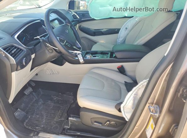 2FMPK3K96KBB49063 2019 FORD EDGE Серый Вид салона спереди