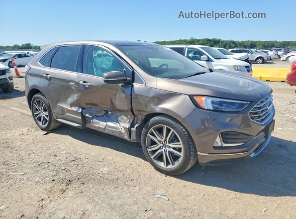 2FMPK3K96KBB49063 2019 FORD EDGE Серый Передняя правая четверть