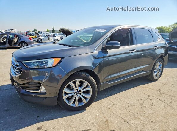 2FMPK3K96KBB54585 2019 FORD EDGE Серый Передняя левая четверть