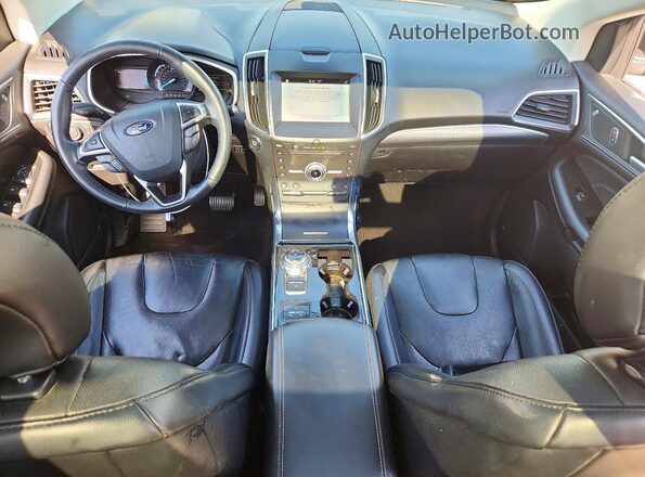 2FMPK3K96KBB54585 2019 FORD EDGE Серый Вид панели приборов