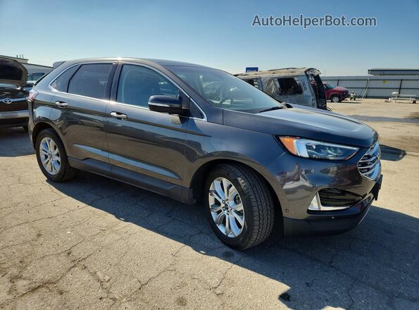 2FMPK3K96KBB54585 2019 FORD EDGE Серый Передняя правая четверть