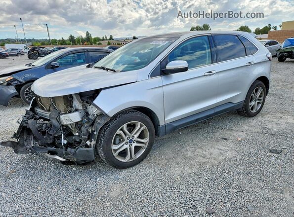 2FMPK3K97HBB28358 2017 FORD EDGE Silver Przód lewy
