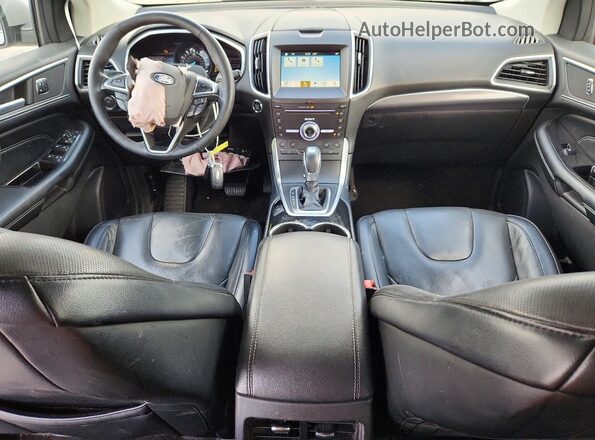 2FMPK3K97HBB28358 2017 FORD EDGE Silver Widok deski rozdzielczej