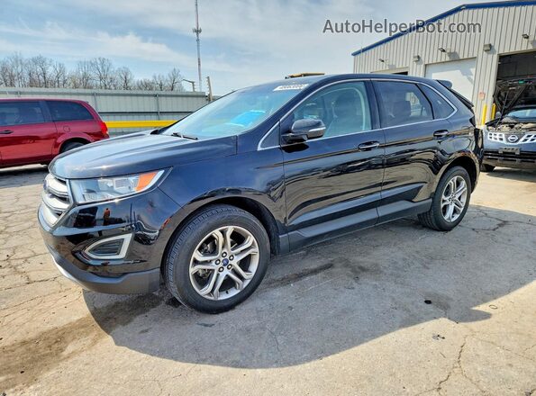 2FMPK3K97HBB52837 2017 FORD EDGE Black Передня ліва чверть